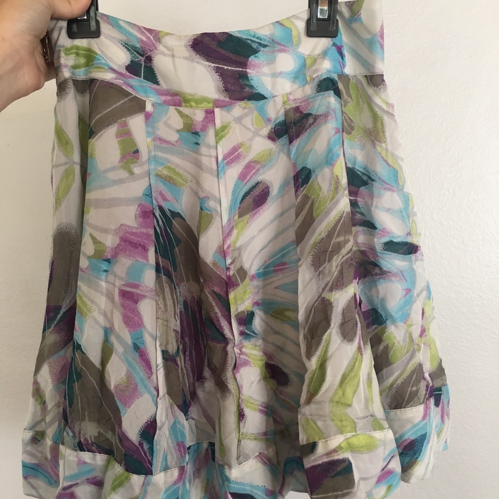 Leifsdottir bright colorful skirt sz 0